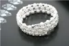 Drie rijen Faux Pearls Crystal armbanden Bridal Accessories Rhinestone Prom Party Jurken Bruiloft Sieraden Supplies Event Afficezz