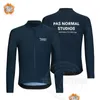 Cycling shirts tops 2022 blauwe PNS kleding heren winter thermische fleece pas normale studio's lange mouw jersey ropa ciclismo 220226 d dh7dk