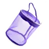 収納バッグステッチ軽量ニット糸バッグトートオーガナイザーホルダーサイズ（紫）