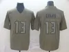 Mens 13 Mike E Football Jersey 12 Tom Brady 87 Rob Gronkowski Uniforme Olive Salute to Service Camo Army Green para fãs de esporte Vapor Untouchable Team Bordado