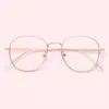 Sunglasses Frames Small Round Glasses Vintage Metal Oval Gold Black Eyeglasses Frame Women Men Full Rim Spectacles For Prescription