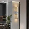 Vägglampa kristallbubbla led lyxiga sconce lampor dekor vardagsrum korridor badrum inomhusbelysning
