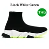 Designer Boots paris speeds trainer mens shoes logo print triple black white green red noir electric blue luxurys high sock boot