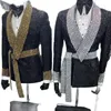 Tailor Made Wedding Tuxedos Crystal Beads Sequins Mens Jacket Handsome Man Prom Party Formal Outfit 2 stuks