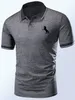 Heren Polos Zomer Korte mouw Polo shirt met kraag retro Paul Horse Print Sporty en Casual Business Dress 230815