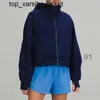 23SS Scuba feminino yoga capuz e jaquetas de veludo Autumn Winter Fashion Moda Hoodys Sports Half Zipper Terry Designer Sweater Trilha