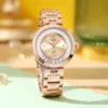 Womens Watch Quicks و Diamond Light Luxury Fashion Senior Sension Steel Stafless Steel Watch Watch with Quartz i8