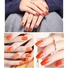 2 pezzi smalto per unghie in gel giallo zucca, 15 ml di immersione da smalto lucido UV/LED, per spa, salone nail art fai da te