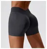 Actieve shorts vrouwen hoge taille scrunch buyoga versterk naadloze push -up gym atletische buit workout korte kleding