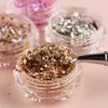 Nail Glitter 1Box Spring Pink Holographic Opal Powder Gold Silver Cross Star paljetter Dekorativa pigmenttillbehör Leosf 230814