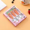 Dinnerware Sets Cute Carrot Short Spoon Fork Children's Tableware Set Complementary