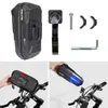 Panniers väskor Wild Man Rainproof Bike Bag Hard Shell Bicycle Phone Holder Case Touch Screen Cycling Bag 6,7 tum Telefonfodral MTB Tillbehör 230814