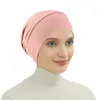 Neue Frauen Muslim Inner Hijab Caps Islamic Undercap Bonnet Stretch Stirnband Turban Chemo Hat Instant Head Wrap Turbante Mujer