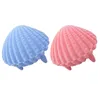 Storage Bottles 2 Pcs Shell Jewelry Container Decorative Case Shaped Ocean Ring Flannel Organizer