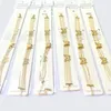 Charm Bracelets Fashion Jewelry 18K Gold Plated Wristband Stainless Steel Multi Chains With Butterflies