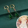 Stud Fashion Earrings for Women Howl's Moving Castle Anime Peripheral Earrings Temperament Emerald Crystal Earrings Jewelry Wholesale 230815