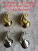 Stud Brass Water Drop Half Empty Stud Earrings Women Jewelry Punk Party T Show Gown Runway Trendy Korean Japan Israel Style INS 230815