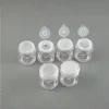 5G 5ML Пустая пластиковая мини-коробка для рассыпчатой пудры для макияжа Косметические бутылки для пудры для глаз Контейнер Консилер для пудры Сито Баночка с винтовыми крышками Hnuc