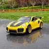 Caipo 1 32 Porsche 911 GT2 RS Supercar Eloy Car Toy Car Metal Collection Model Car Sound and Light Toys For LDREN T230815
