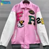 Giacca di pelle yiciya varsity bomber cappotti da ricamo da donna Nuove giacche da baseball oversize motociclette americane vintage HKD230815