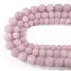 Beads Spodumene Kunzite Natural Stone Light Purple Matte Jades Round For Jewelry Making DIY Bracelets Necklace