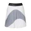 Golf shorts lente zomer golf middelgrote stijl geplooide rok voor vrouwen elegante midi patroon sportrok met kleine tas dames golfkleding 230814