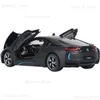 Entrega gratuita 1 24 BMW i8 Supercar Alloy Car Modelo Diecasts Veículos de brinquedo Colete presentes do tipo de controle de controle não remoto Toy T230815