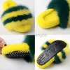 Slippers Big Fur Slippers House Women Winter Real Fur Slides Home Ladies Fluffy Slippers Female Furry Shoes Indoor Soft 2020 New Arrival X230519