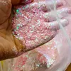 Nail Glitter 50G Chameleon Hexagon Paillette Sequins Flakes Mixed Color Shift Art Flake Manicure Chunky #M9 230814