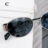 high quality CL43235 Oval sunglasses for women Designer Sunglasses Luxury Retro Oval Sunglasses Metal Women Sunglasses Vintage Sunglasses UV400 with case