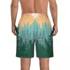 Męskie spodenki na plażę Surfing Maillot de Bain Summer Mountains Landscape Hills Sport Board Szybkie suche stroje kąpielowe