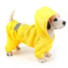 Hondenkleding Dubbele laag HUWER RAINCOAT Vier seizoenen Pet kleding Outdoor Outdoor Waterdicht Golden S-3xl Reflecterende Puppy Rain Husky Coat E4E8