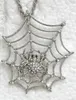 Collane a sospensione 12pcs/lotto strass all'ingrosso Spider Web Fashion Gioielli Gioielli F101116