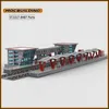 Altri giocattoli MOC Building Buildings City Train Greyhound Station Technology Bricks Assembly Assembly Modello Creative Display Raccolta XMAS Gift 230815