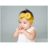 Hair Accessories Baby Girls Knot Ball Donut Headbands Bow Turban 3Pcs/Set Infant Elastic Hairbands Children Headwear Kids C5762 Drop Dhxno