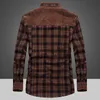 Men s jackor vinterjacka män tjockare varma fleece skjortor rockar 100 bomull pläd flanell militära kläder chaquetas bombre storlek m 4xl 230815