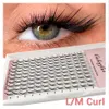 Falska ögonfransar l/m curl Premade Volym Lash Extensions 5d 6d 8d 10d Mix Thin Pointy Base Russian Mega Volume Fan Eyelashes Faux Mink L M Cilios 230814