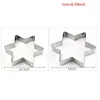 Backformen Star Cookie Cutter Set 10 Stück Edelstahl Sechs spitze Formen Formen 896b