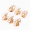 Chandelier Crystal 5PC Shiny Champagne Faceted Prism Angel Tears Water Droplets Glass Pendant Charm Sun Catcher Lamp Parts 38MM