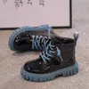 Tênis de moda sapatos infantis chelsea botas outono garotas britânicas criança menina de inverno garotas à prova d'água do tornozelo 3 15 anos 230815