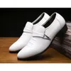 Dress Shoes Patent Leather Men's Business Formal Suit voor mannen Comfort Slip op Casual Luxury Wedding 230814