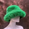 Шапочка/кепки черепа меховая шляпа Женщины теплые снежные лыжные шапки женская искусственная шляпа бомбардировщика