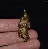 Dekorativa figurer Kinesiska skrattande Buddha Maitreya Pendant Halsband Buddhist Bronze Lucky Amulet Jewelry Gi