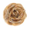 Piller hårring peruk kemiska fiber peruker kontrakt fluffigt hår knopp lockigt hårring syntetiska hårförlängningar