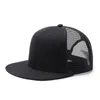 Kogelcaps snapback hoed borduurbrieven ademend net honkbal mannen vrouwen hiphop platte hoeden zomer casual gorra plana