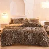 Bedding sets Super Shaggy Coral Fleece Warm Cozy Princess Bedding Set Mink Velvet QuiltDuvet Cover Set Bed Comforter Blanket Pillowcases 230814