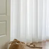 Tende trasparenti voile solido filo bianco tende da finestra tulle per soggiorno cucina trattamenti moderni 230815