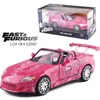 Diecast Model Araba 1 24 Ölçek Hızlı ve Öfkeli Diecast S2000 Pembe Cabrio Model Oyuncak Minyatür Metal Diecasts Oyuncak Araçlar Model Oyuncaklar Hediyeler 230814