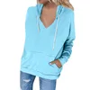 Gym kleding vrouwen hoodies pullover mode lange mouw sweatshirt met zaklichtgewicht kap