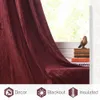 Sheer Perdeler Ryb Home Luxury Velvet Blackout Klasik Çizgili Desen Altın Folyo Baskılı Yalıtımlı Drapes Yatak Odası Ev Dekoru 230815